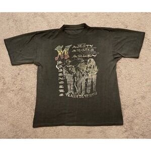 Vintage Marcus Garvey Bob Marley Teach De Youth Black Music‎ Band T Shirt